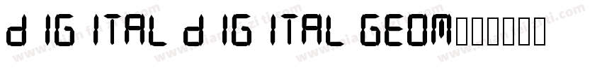 digital digital geom字体转换
